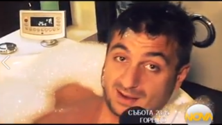 Коцето на питие във ваната! Виж как се лигави в „Горещо” (ВИДЕО)