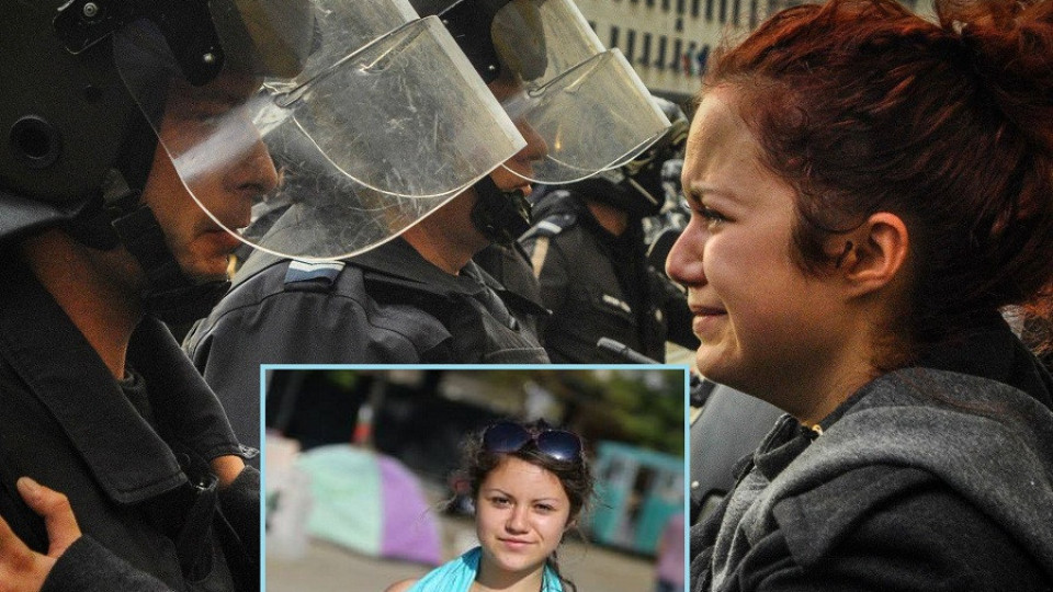 Деси Николова – разплаканото момиче от протеста, е българската Жана д'Арк (СНИМКИ)