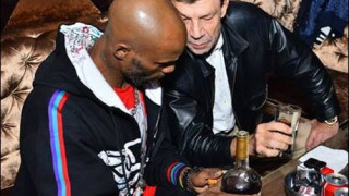 Александър Найденов на парти с DMX