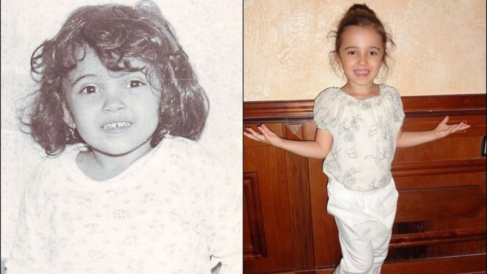 Мария и Марая като близначки на детските си снимки