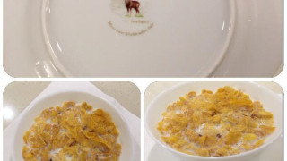 Марая на Мария се храни в дизайнерски италиански чинии (Фото)