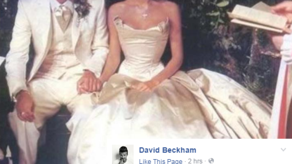 Дейвид и Виктория Бекъм с годишнина от сватбата (Вижте как я зарадва той)