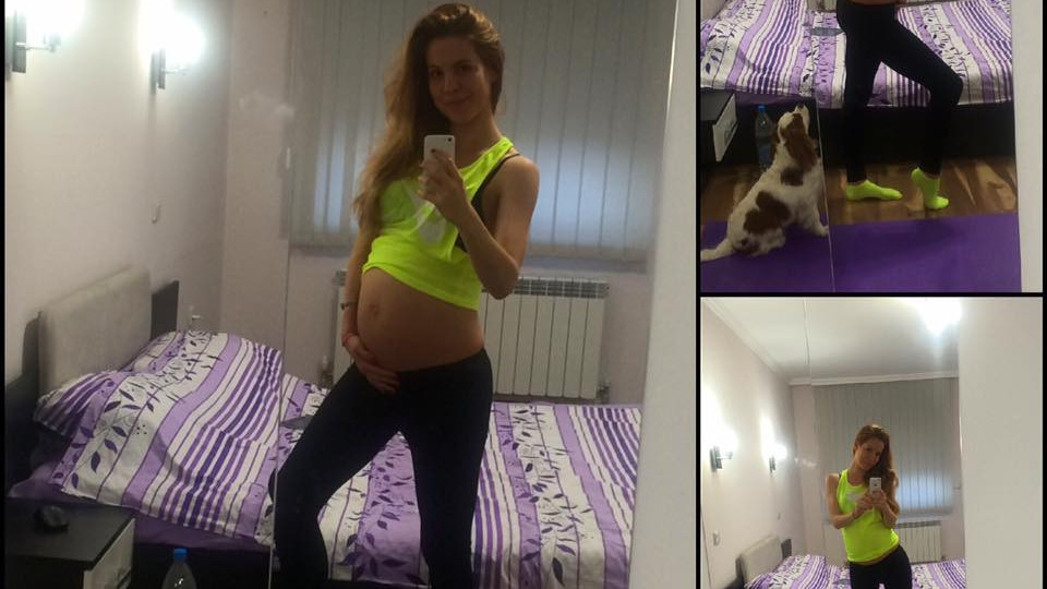 Бременната Виолета Сиракова сияе в осмия месец! (Ново сладурско фото)