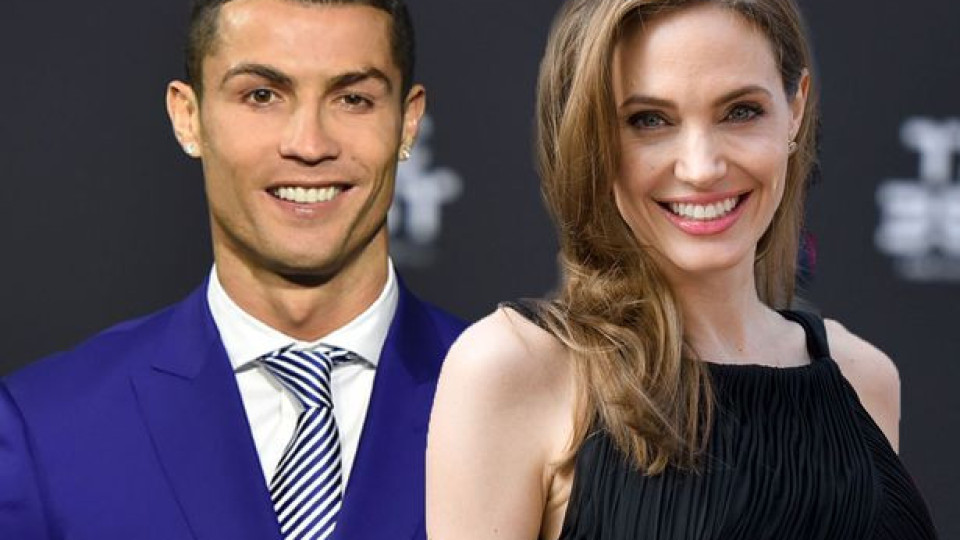 Роналдо заряза годеницата си заради Анджелина Джоли