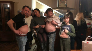 Бременната Мария Илиева втрещи - показа се само по корем и чорапогащник (Потрес фото)