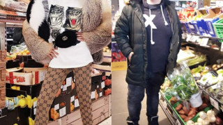 Галена стана за смях - снима се до зарзаватите в магазина с нелепи дрехи (Вижте как я изгавриха - Фото)