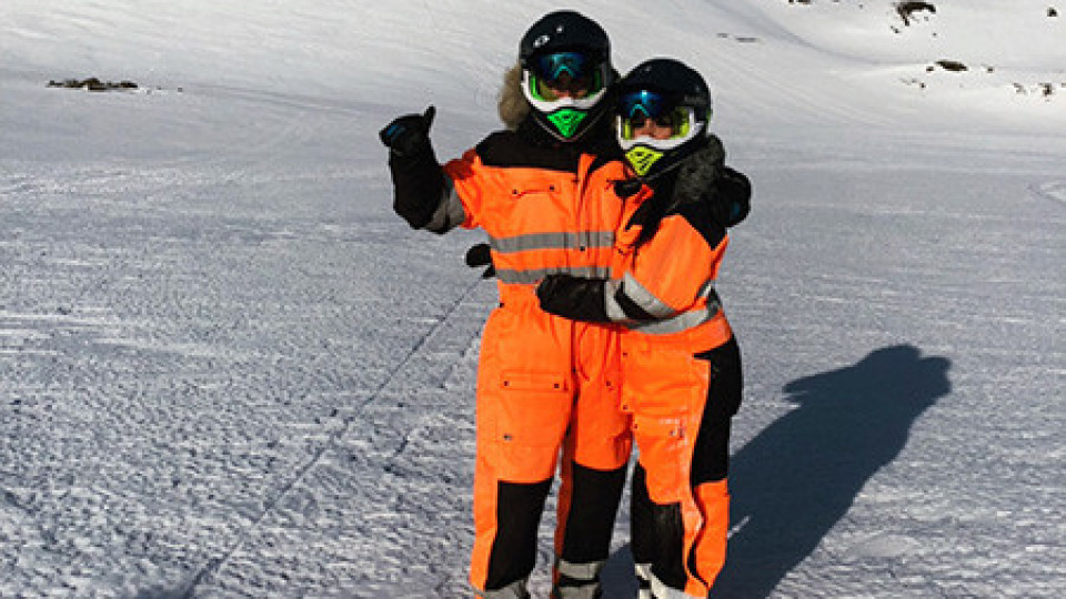 Роналдо и Джорджина нехаят за скандалните й снимки (Вижте как се забавляват в ски курорт - Снимки)