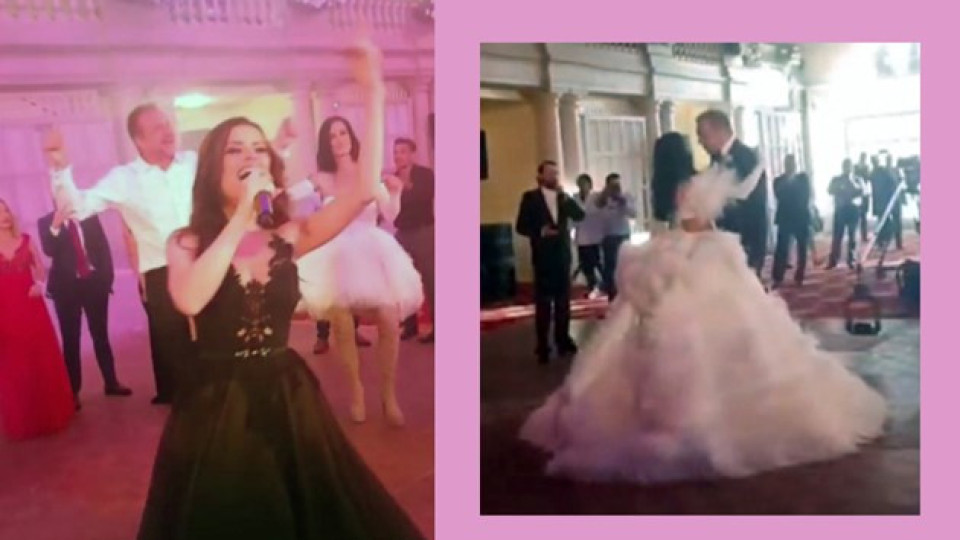 Цеци Красимирова въртя гьобеци на сватбата си (Преслава пя лично на церемонията - Нови снимки)