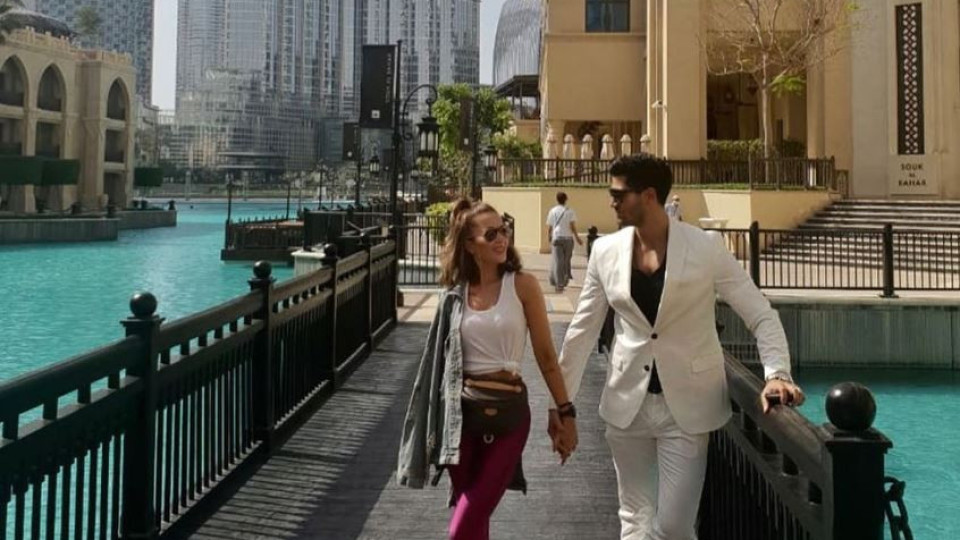 Енджи Касабие на романтична ваканция в Дубай (Вижте как Рабих я глези)