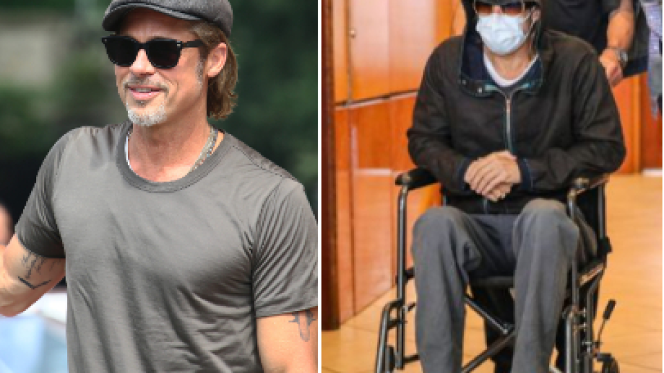 Брад Пит напусна клиника в инвалидна количка (Поболя ли се актьорът след развода? – Снимки)
