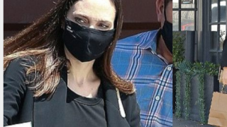 Анджелина Джоли лъсна с бръчки и смачкана рокля (Бившата на Брад съвсем се запусна след развода - Снимки)