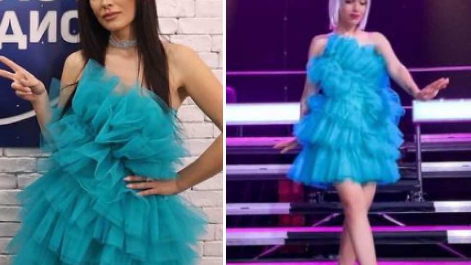 Поли Генова и Джена лъснаха с еднакви рокли в ефир (Вижте как се изложиха – Снимки)