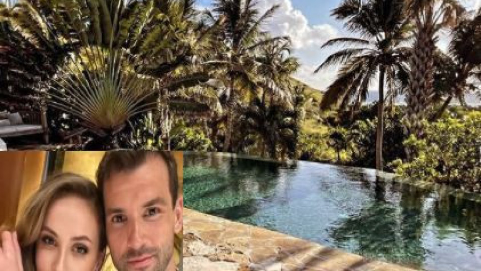 Григор Димитров глези Лолита с ваканция на острова на милиардерите (Снимки от луксозната им почивка)