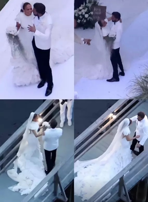 Невиждан резил на сватбата на Бен Афлек и Дженифър Лопес - Снимка 2