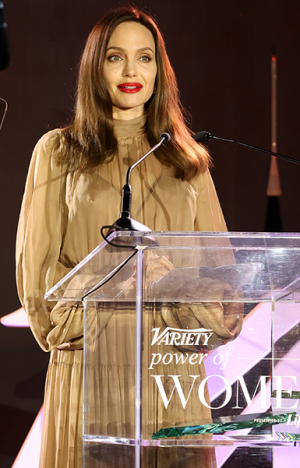 Като кралица! Анджелина Джоли блести на червения килим (Звездата със Захара на светско събитие – Снимки) - Снимка 2