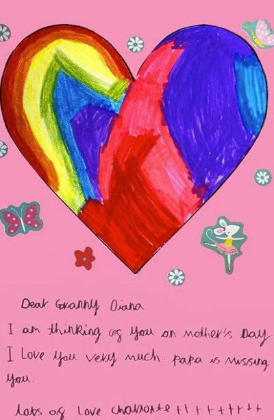 Принцеса Шарлот в писмо до Даяна: Липсваш на татко! (Внуците на принцесата с послания към нея за Деня на майката - Снимки) - Снимка 3