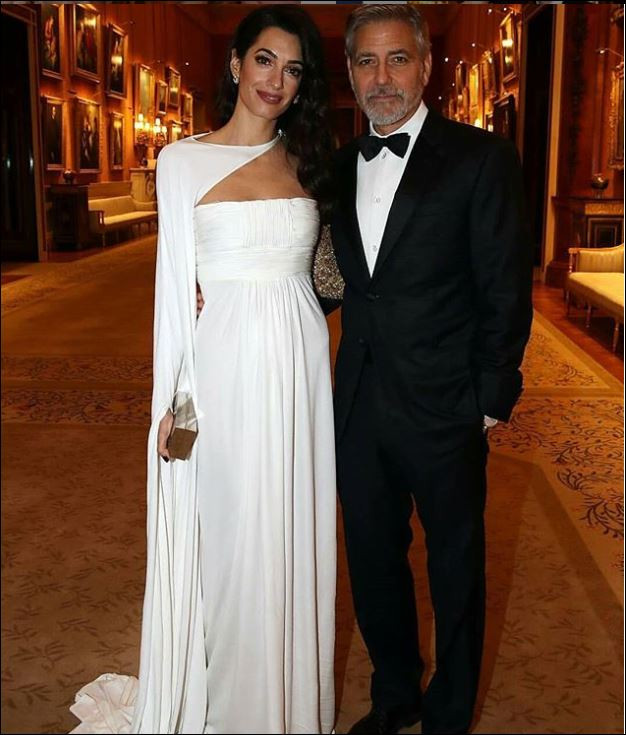 Джордж Клуни и Амал разбиха слуховете за развода  (Двойката сияе от щастие на гости на принц Чарлз) - Снимка 2