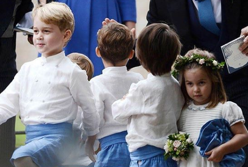 Принц Джордж и Шарлот приковаха погледите на сватба (Вижте ги като шафери - Сладурски снимки)