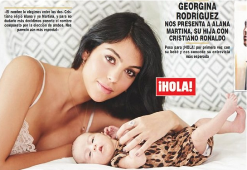 Джорджина Родригес с първа фотосесия с дъщерята на Роналдо (Ексклузивни снимки) - Снимка 3