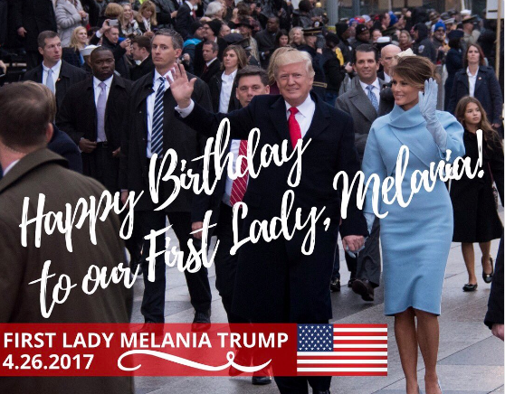 Мелания Тръмп с първи рожден ден като президентша (Вижте как празнува първата дама)