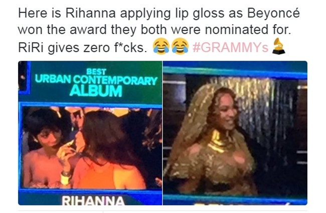 Риана унижи Бионсе на наградите Грами (Вижте как)