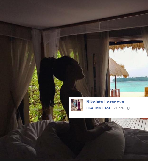 Николета Лозанова потвърди, че е на Малдивите