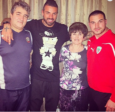 Благой Георгиев със семейството си