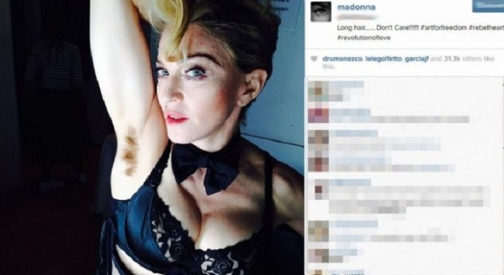 Мадона повлече крак - модерно е да си космата! Харесва ли ви?!