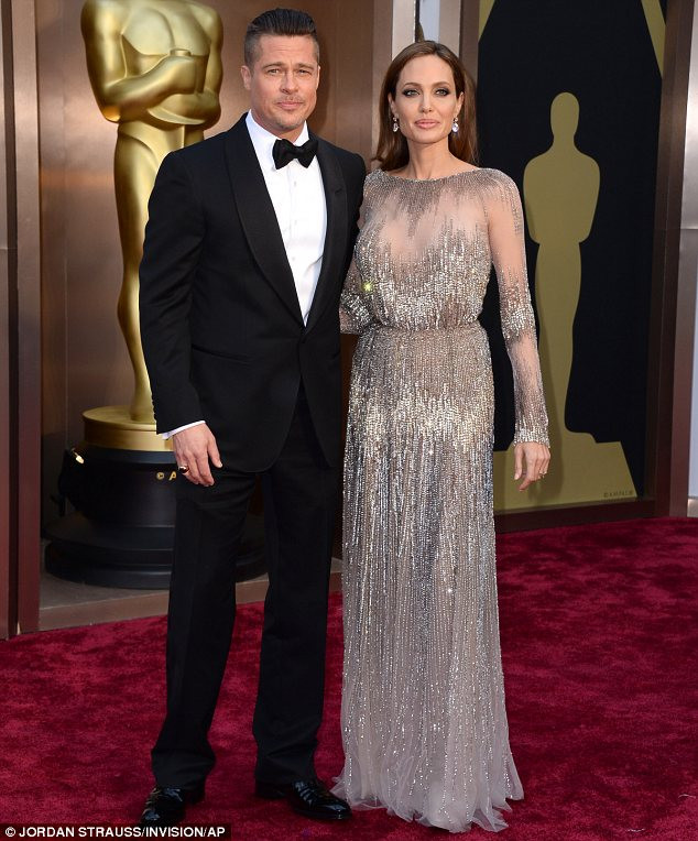 Оскари 2014 - Брад Пит и Анджелина Джоли
