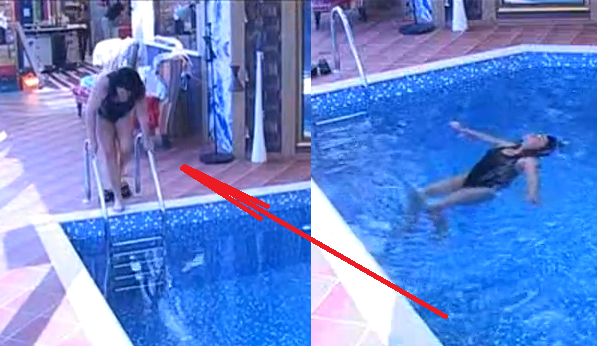 Ваня Червенкова демонстрира запазеното си тяло, топна се в басейна