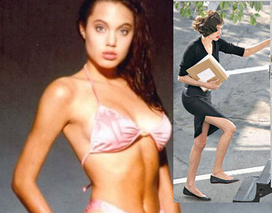 Анджелина Джоли като тийнейджърка и сега
