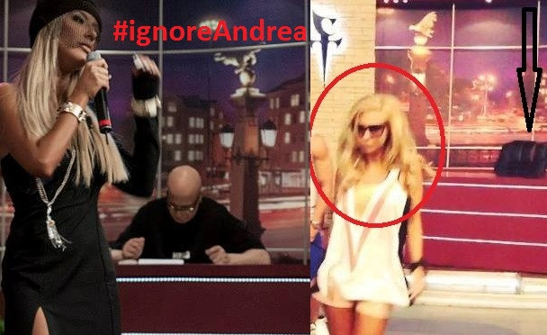 Слави игнорира Андреа в шоуто и на самата репетиция