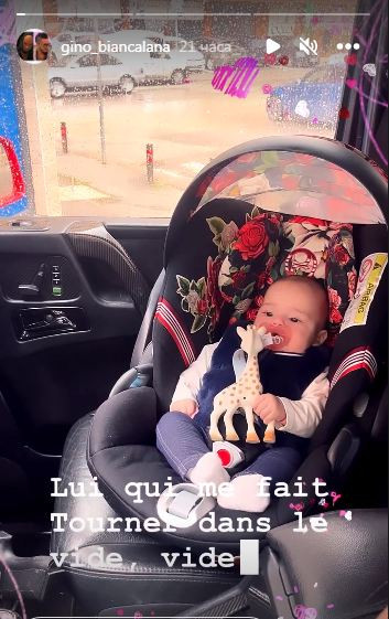 Джино Бианкалана луд по малката си дъщеричка (Сменя памперси,храни бебето и го води на разходка – Снимки) - Снимка 2