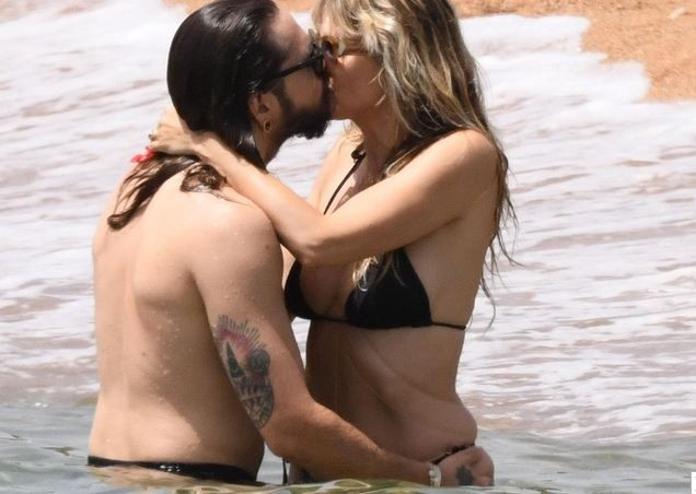 Перфектна ли: Хайди Клум лъсна с целулит на плажа (На 50 моделът  интимничи  с мъжа си по бикини – Снимки) - Снимка 4