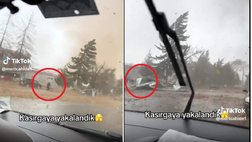 Човек се оказа в окото на торнадото, помело България! Каква е съдбата му? (Видео)