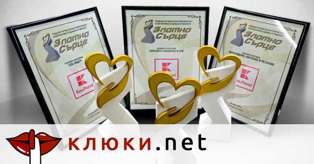 Kaufland получи три златни отличия на Десетите годишни награди за